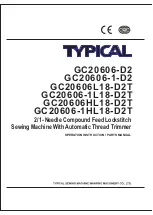 Предварительный просмотр 1 страницы typical GC20606-1-D2 Operation Instruction Manual