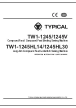 typical TW1-1245 Operation Instructions And Parts Manual preview