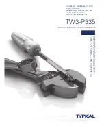 Предварительный просмотр 1 страницы typical TW3-P335 Instruction Book & Parts Catalogue