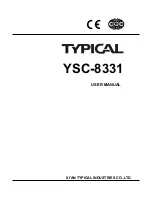 Preview for 1 page of typical YSC-8331 User Manual