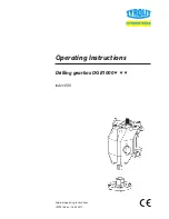 TYROLIT Hydrostress DGB1000 Operating Instructions Manual preview