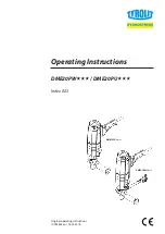 Preview for 1 page of TYROLIT Hydrostress DME20PU Series Operating Instructions Manual