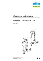 TYROLIT Hydrostress DME33MW Operating Instructions Manual preview