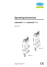 TYROLIT Hydrostress DME36MW Series Operating Instructions Manual preview