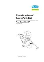 Предварительный просмотр 1 страницы TYROLIT Hydrostress FSG513 Operating Manual / Spare Parts List