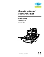 Предварительный просмотр 1 страницы TYROLIT Hydrostress TTE250 Series Operating Manual / Spare Parts List