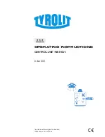 Preview for 1 page of TYROLIT Hydrostress WSE1621 Operating Instructions Manual