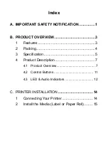 Preview for 2 page of Tysso BLP-300 Instruction Manual