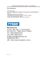 Preview for 7 page of Tysso Fixed Mount CCD Barcode Scanner User Manual