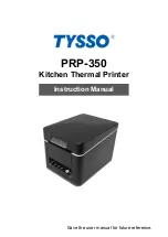 Tysso PRP-350 Instruction Manual preview