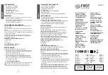 Предварительный просмотр 1 страницы TZS First AUSTRIA FA-3101 Instruction Manual