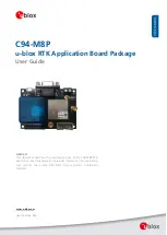 u-blox C94-M8P User Manual preview