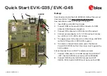 Preview for 1 page of u-blox EVK-G35 Quick Start