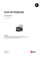 Preview for 1 page of u-blox EVK-M10QSAM User Manual