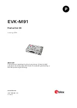 Preview for 1 page of u-blox EVK-M91-00-01 User Manual