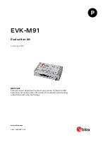 u-blox EVK-M91 User Manual предпросмотр