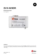 Предварительный просмотр 1 страницы u-blox EVK-M9DR User Manual