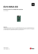 u-blox EVK-NINA-B3 Series User Manual предпросмотр