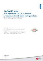 u-blox LARA-R203 System Integration Manual preview