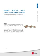 u-blox MAX-7 Series Hardware Integration Manual preview