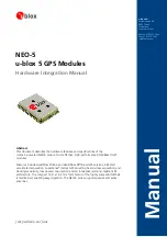 u-blox NEO-5 Series Hardware Integration Manual preview