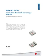 Предварительный просмотр 1 страницы u-blox NINA-B112 System Integration Manual