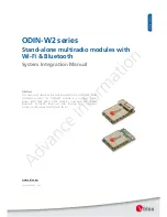 u-blox ODIN-W260 System Integration Manual предпросмотр