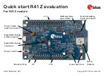 Предварительный просмотр 1 страницы u-blox R41Z evaluation Quick Start