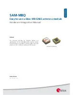 u-blox SAM-M8Q Integration Manual предпросмотр