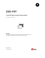 u-blox ZED-F9T Integration Manual предпросмотр