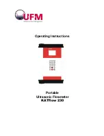 U-F-M KATflow 230 Operating Instructions Manual preview