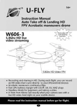 Preview for 1 page of U-FLY W606-3 Instruction Manual