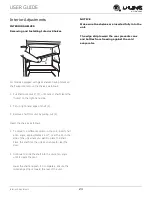 Preview for 24 page of U-Line 1 Class UHRE124 User Manual & Service Manual