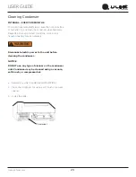 Предварительный просмотр 23 страницы U-Line 1 Series User Manual & Service Manual