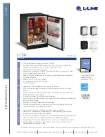 Preview for 1 page of U-Line 1175RS15 Specifications