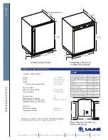 Preview for 2 page of U-Line 1175RS15 Specifications