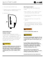 Preview for 9 page of U-Line 1200 series Quick Start Manual