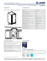 Preview for 2 page of U-Line 1215RSOD Quick Reference Manual