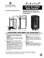 Предварительный просмотр 1 страницы U-Line 2015WCOL Wine Captain Features & Benefits