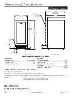 Preview for 2 page of U-Line 2115WCOL Specifications