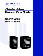 Предварительный просмотр 1 страницы U-Line 2115WCOL Use And Care Manual