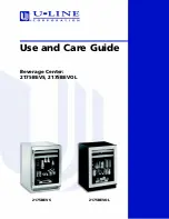 Preview for 1 page of U-Line 2175BEVOL Use And Care Manual