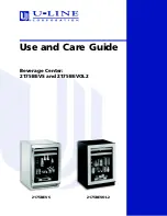 U-Line 2175BEVS Use And Care Manual предпросмотр