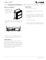 Preview for 11 page of U-Line 2224DWR User Manual & Service Manual