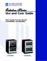 U-Line 2275DWRWOL Use And Care Manual preview