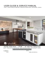 Preview for 1 page of U-Line 3018R User Manual & Service Manual