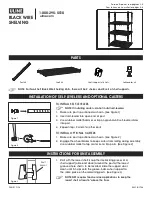 Preview for 1 page of U-Line BLACK WIRE SHELVING Quick Start Manual