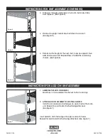 Preview for 2 page of U-Line BLACK WIRE SHELVING Quick Start Manual