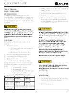 Preview for 6 page of U-Line BrightShield HRE124 Quick Start Manual