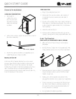 Preview for 18 page of U-Line BrightShield HRE124 Quick Start Manual